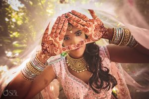 Indian bridal makeup in Tulum, Mexico by Doranna Hair & Makeup Team